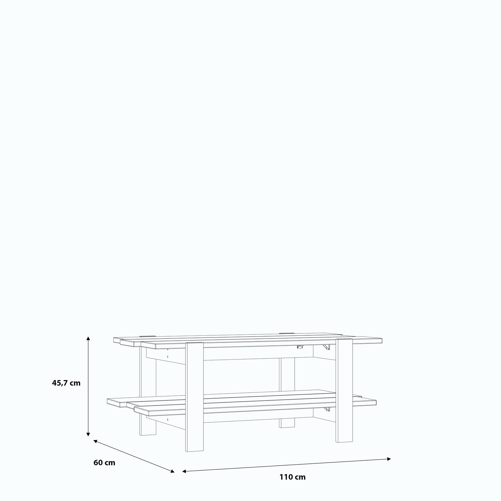 Stolik kawowy w stylu loft
